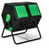 Westmann Kunststoff Trommelkomposter Humus-duo 2er Komposter 120 L 60x74x67 cm