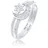 Elli Ring 925 Sterling Silber Astro, Halbmond, Ring Set, Stern, Sterne in Silber | Gr.: 52