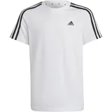 Adidas Essentials 3-Streifen Cotton T-Shirt White / Black 164