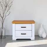 Interlink Inter Link Nachttisch Maluno Holz Weiß