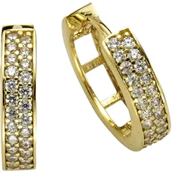 Celesta Gold Ohrring 375/- Gelbgold Zirkonia