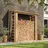 TIMBELA Kaminholzregal Holz B184 x L86 x H200 cm 1,75 m3 Beige