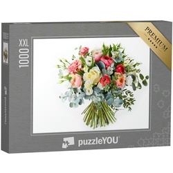 puzzleYOU Puzzle Puzzle 1000 Teile XXL „Frischer Blumenstrauß zur Hochzeit“, 1000 Puzzleteile, puzzleYOU-Kollektionen Blumensträuße, Blumen & Pflanzen