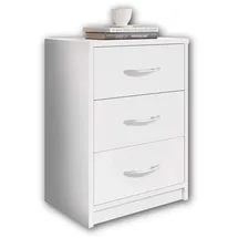 SchlafKONTOR Nachtkommode PEPE weiß