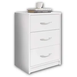 SchlafKONTOR Nachtkommode PEPE weiß