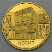 Münzprägestätten Deutschland 1/2 Unze Goldmünze - Säulen der Demokratie - 100 Euro Recht 2021