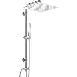 dylin gmbh Edelstahl Duschset ohne Armatur Regenduschset Chrom 30x30cm