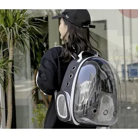 purlov Haustier Rucksack 10 kg Schwarz