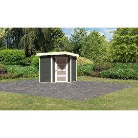 Woodfeeling Schwandorf 3 2,09 x 2,13 m terragrau