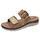 ROHDE Damen Pantolette mit schöner Zierschnalle und Klettverschluss Baviera 1301, Größe:38 EU, Farbe:Beige - 38
