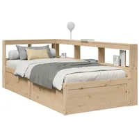VidaXL Massivholzbett mit Regal ohne Matratze 90x200 cm Kiefer