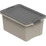 Rotho Stapelbox DIN A5, 4,5 l COMPACT, Farbe:Cappuccino