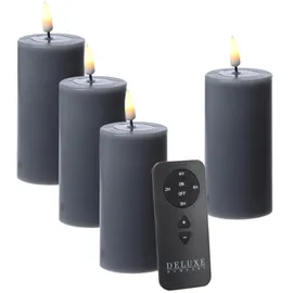 283 MIA LED Kerzenset 10 cm grau 4 St.