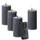 283 MIA LED Kerzenset 10 cm grau 4 St.