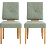 Home Affaire Esszimmerstuhl Ponza 49x94x61 cm, 2 St., blau (eiche geoelt, türkis) 4-Fuß-Stuhl Esszimmerstuhl Polsterstuhl Küchenstühle (17677262-0)