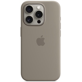 Apple Silikon Case mit MagSafe für iPhone 15 Pro tonbraun