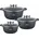 Topfset 16/18/20cm Induktionstauglich Stahl 3 Stück Kochgeschirr-Set Topfset