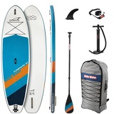 White water SUP-Board-Set Set 2022 Funboard 10'2" x 33" x 5" Oceanblue