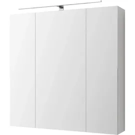 ML-Design Spiegelschrank Weiß, Holzwerkstoff, 15x72x72.4 cm, Badezimmer, Badezimmerspiegel, Spiegelschränke