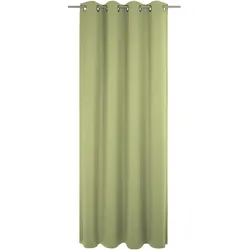 Vorhang WIRTH "Uni Collection", grün, B:142cm H:275cm, Baumwolle (Bio-Baumwolle), Gardinen, nach Maß