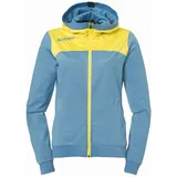 Kempa Emotion 2.0 Kapuzenjacke Damen dove blau/limonengelb L
