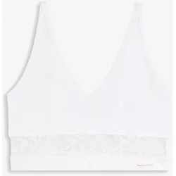 bonprix Feel Comfort Seamless Bustier, weiß, L