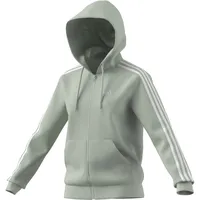 Adidas Damen Kapuzenjacke Essentials 3-Streifen Hoodie IY1730 XL - Linen Green - XL