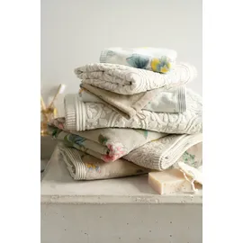 Pip Studio Les Fleurs Duschtuch 70 x 140 cm khaki