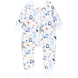 TupTam Baby Schlafsack Wintertiere Blau/Beige 116-122