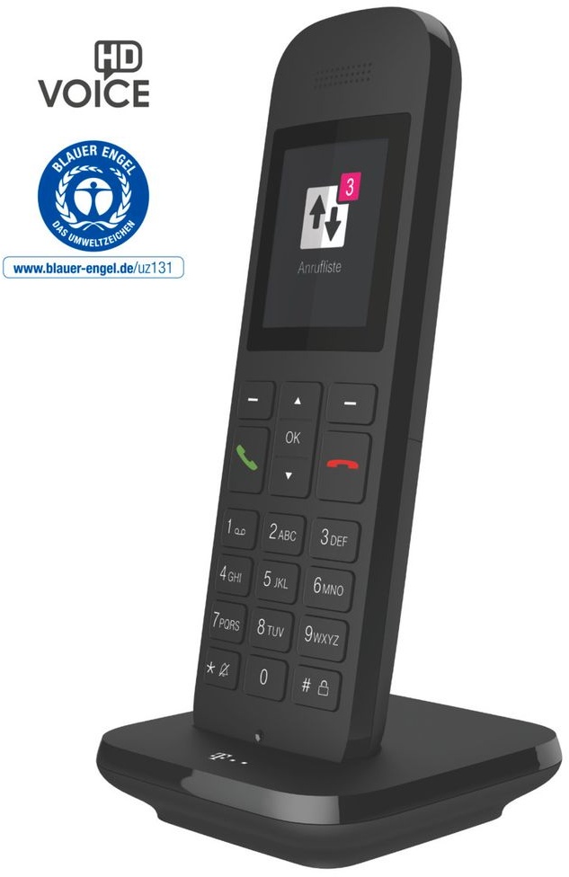 Telekom Speedphone 12 Festnetztelefon Schwarz schnurlos Farbdisplay DECT-CAT-iq