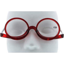 Schminkbrille / Hilfe Make-Up rot mit 2 beweglichen Gläsern mit Stärken