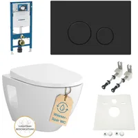 Geberit Vorwandelement Sigma Vento wc spülrandlos Betätigungsplatte schwarz matt