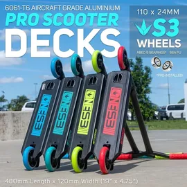 F26 Blunt One S3 Complete Stunt-Scooter H=78cm Park Türkis - Türkis