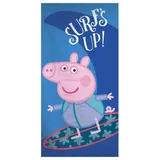 Peppa Pig Badetuch 70 x 140 cm blau