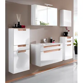 WELLTIME Siena Midischrank 40 x 105 x 27 cm Weiß