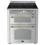 Lofra RSUD 76 MFTE/ 4I - Stainless Chrome Finish - DOLCEVITA INDUKTION - DOUBLE OVEN 70 cm