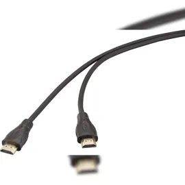 SpeaKa Professional HDMI Anschlusskabel HDMI-A Stecker HDMI-A Stecker 100 m Schwarz