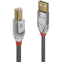 Lindy USB-Kabel USB 2.0 USB-A Stecker, USB-B Stecker 7.50m Grau 36645