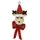 I.GE.A. Dekohänger I.GE.A. "Elch zum Hängen", rot, B:19cm H:42cm, Bast, Dekohänger, Rentier mit Schleife Weihnachten Adventsdekoration Dekofigur