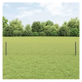 vidaXL Zaunpfosten 40 x 40 cm Grau/Stahl