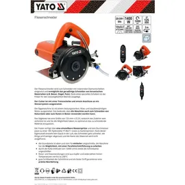 Yato Steintrennmaschine 125mm 1400 W