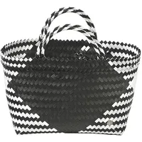 Kobolo Tasche Einkaufskorb geflochten Kunststoff Shopper - ROM XXL