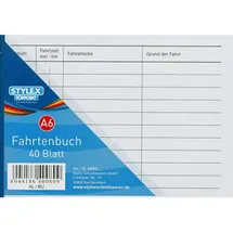 Toppoint Fahrtenbuch 40 Blatt DIN A6
