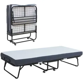 [en.casa] Borjavle 90 x 200 cm Schwarz