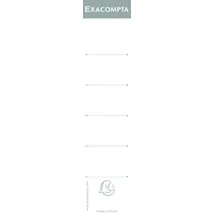 Exacompta Rückenetiketten 5358E Weiß 50 x 180 mm 10 Blatt