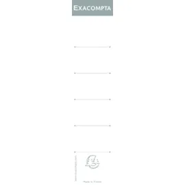 Exacompta Rückenetiketten 5358E Weiß 50 x 180 mm 10 Blatt