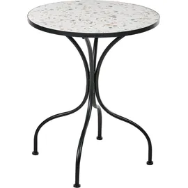 Beliani Bistro Set klappbar ARTENA Metall Schwarz