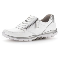 GABOR Comfort Sneaker Low - Weiß Glattleder Größe: 41 Normal