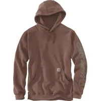 CARHARTT Sleeve Logo Hoodie, grün-braun, Größe M