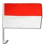 Flaggenfritze Autofahne Autoflagge Indonesien - 30 x 40 cm